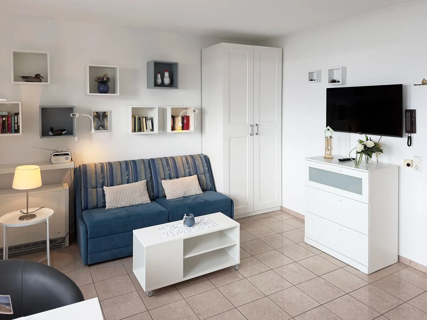 Haus *Südspitze 34* Ferienwohnung „Südspitze 34/23 - Schlieter" Wittdün auf Amrum - Wohnzimmer