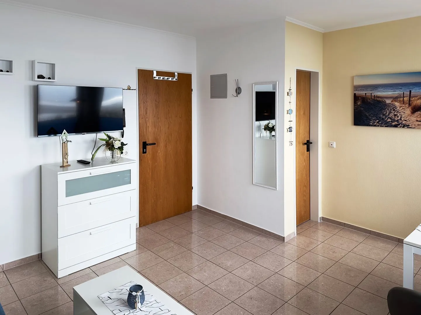 Haus *Südspitze 34* Ferienwohnung „Südspitze 34/23 - Schlieter" Wittdün auf Amrum - Wohnzimmer
