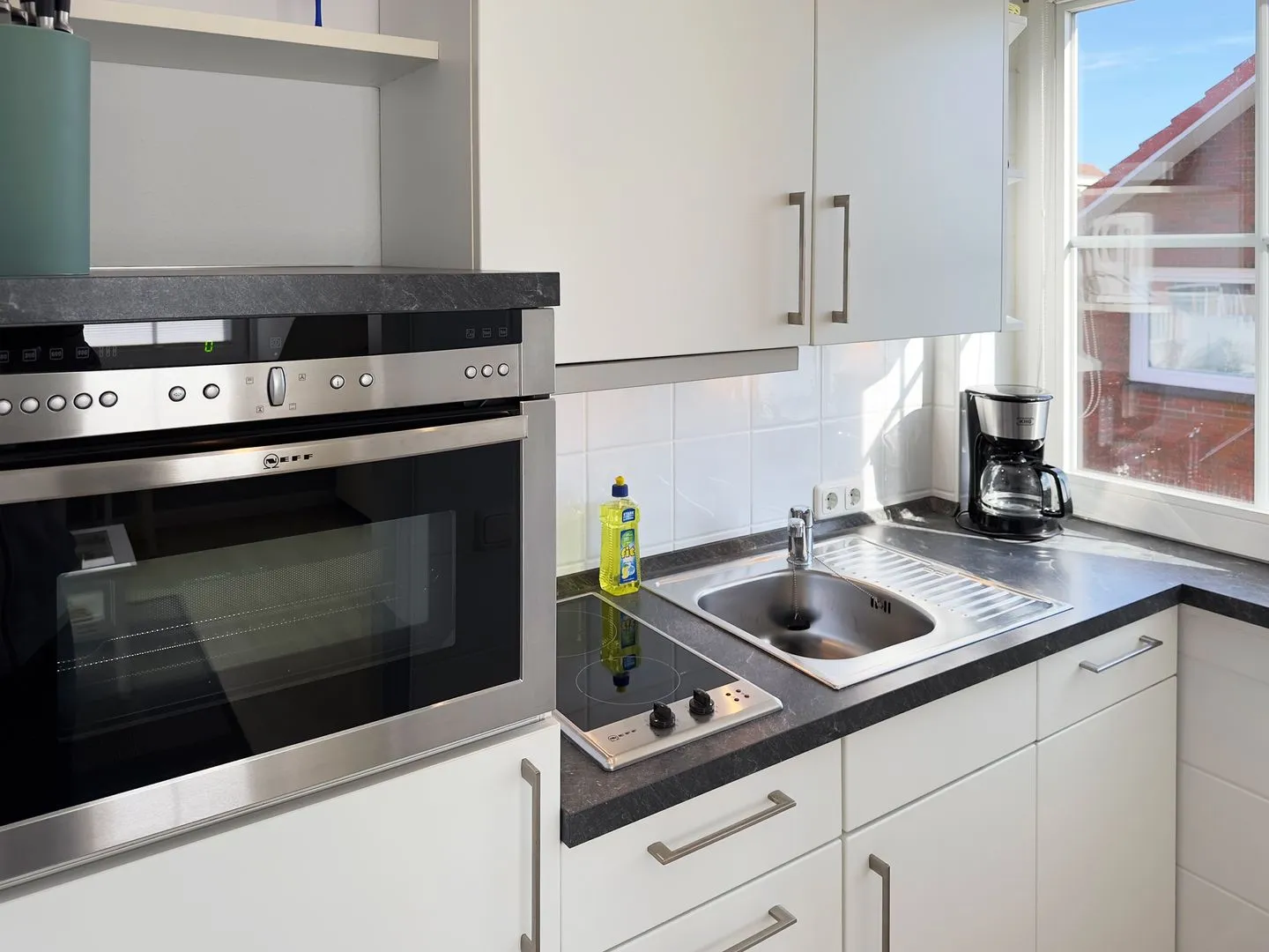 Haus *Südspitze 34* Ferienwohnung „Südspitze 34/25 - Schlieter" Wittdün auf Amrum - Küche / Küchenzeile