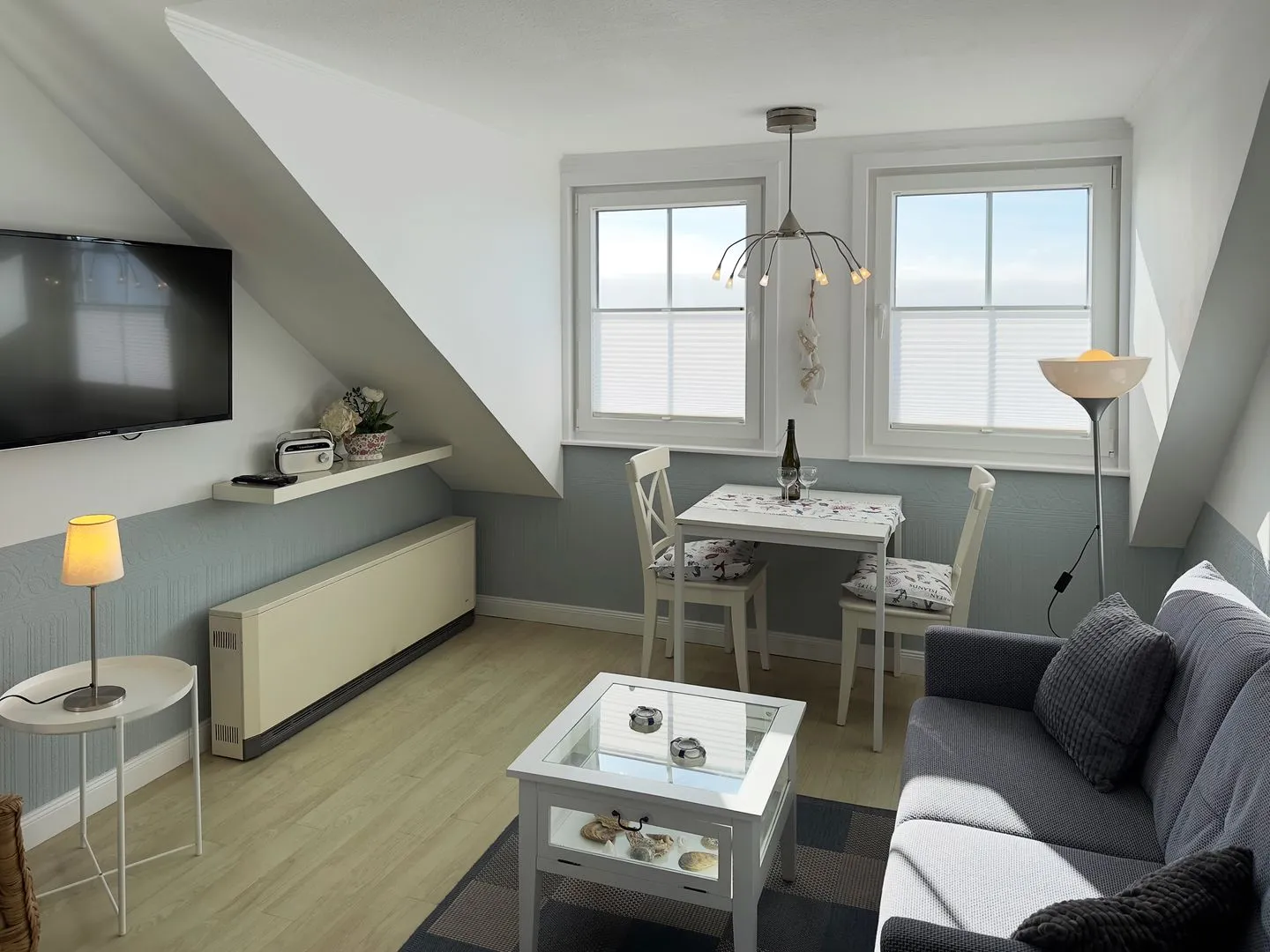 Haus *Südspitze 34* Ferienwohnung „Südspitze 34/25 - Schlieter" Wittdün auf Amrum - Wohnzimmer