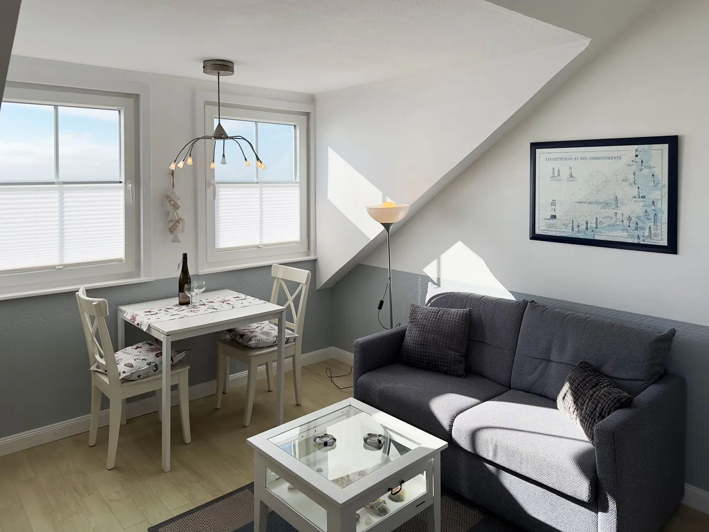 Haus *Südspitze 34* Ferienwohnung „Südspitze 34/25 - Schlieter" Wittdün auf Amrum - Wohnzimmer