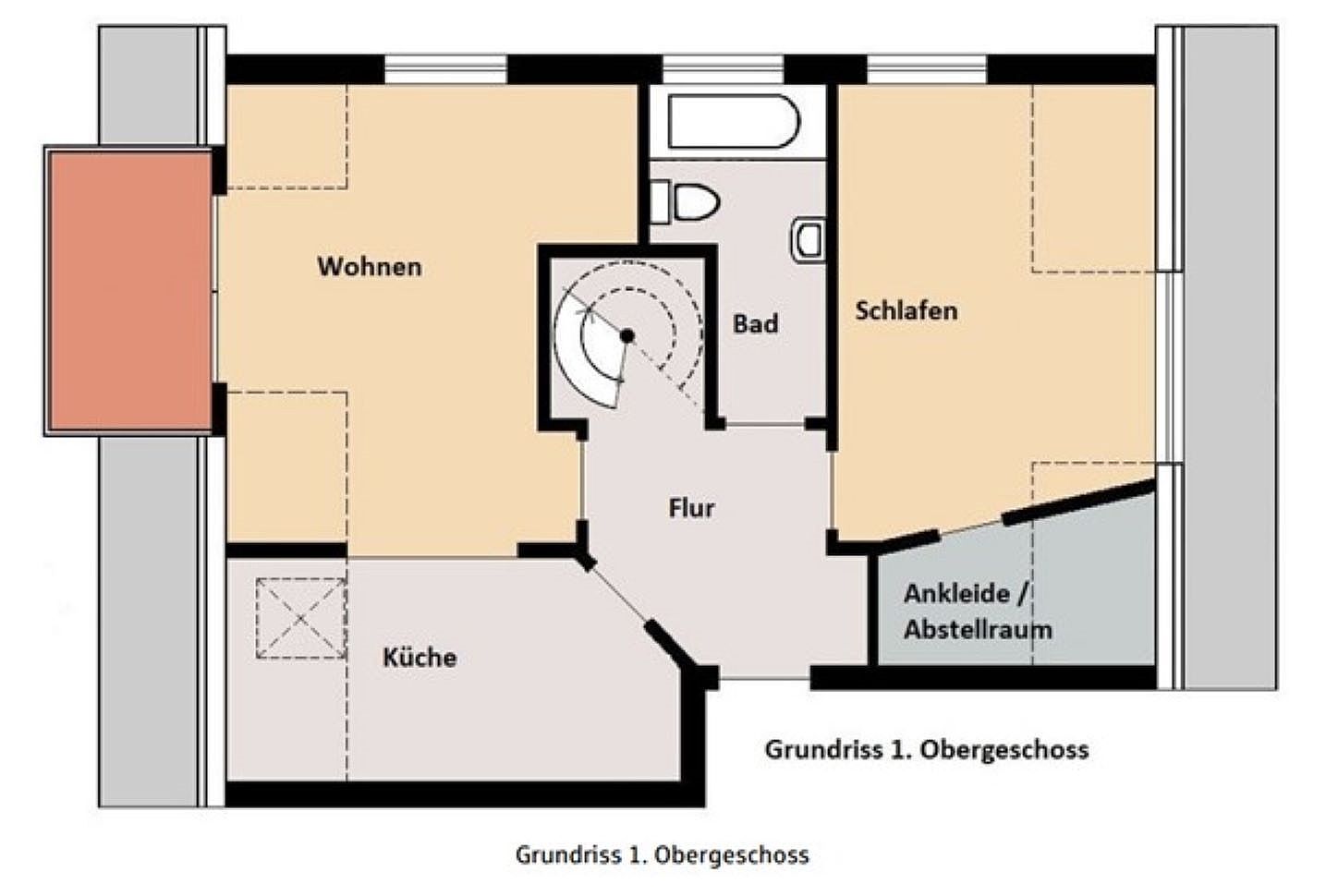  Ferienwohnung Ohana Ostseeheilbad Zingst - Grundriss