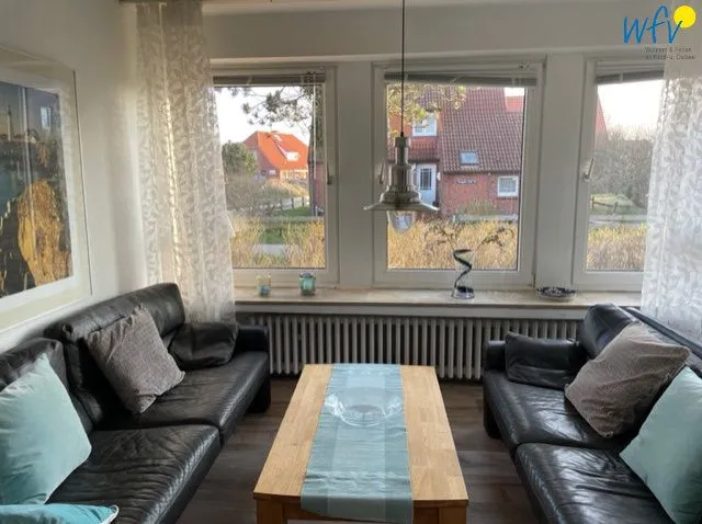 Ferienhaus Caterlieschen Ferienwohnung 1 Juist - Wohnzimmer
