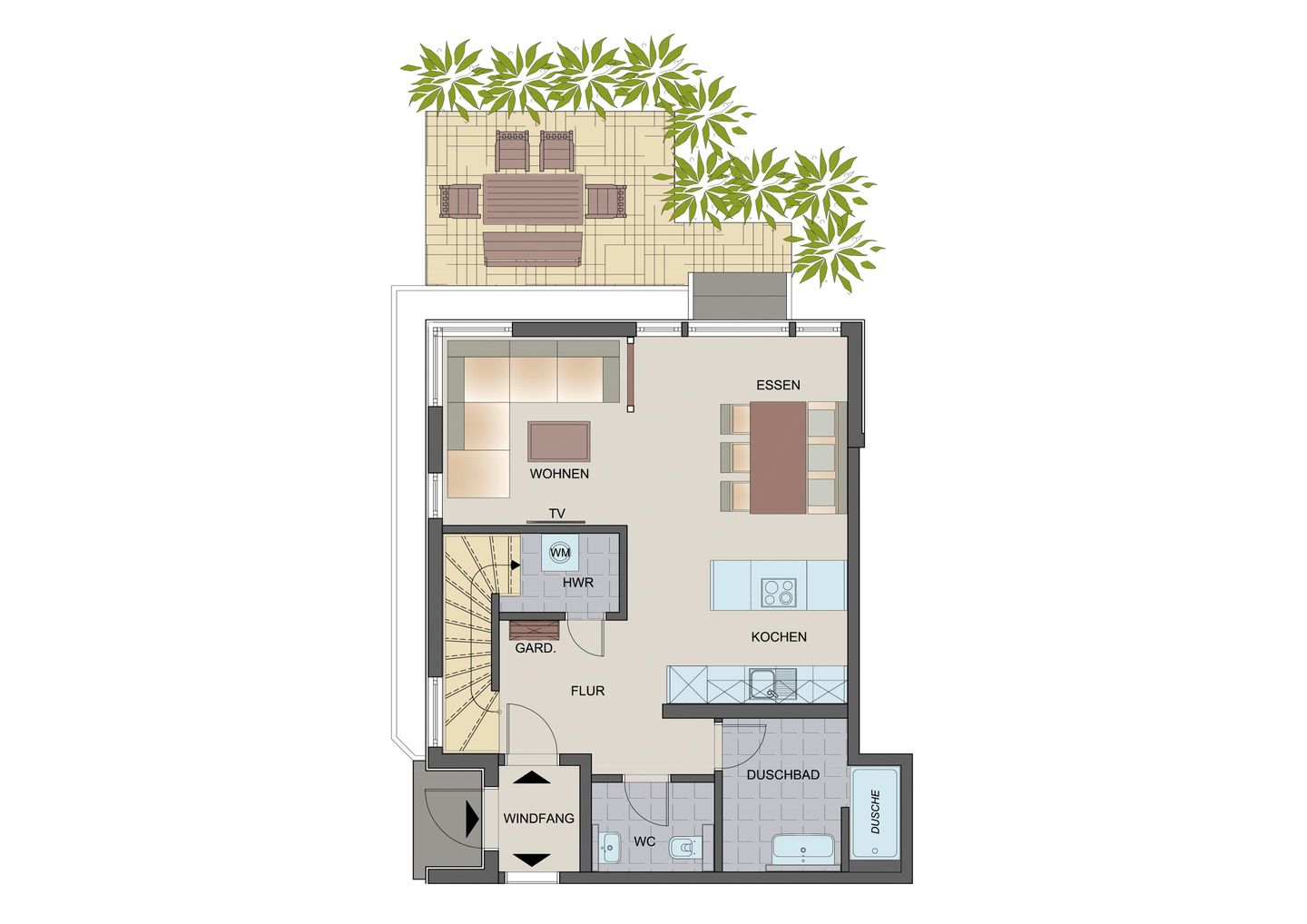  Typ C2 Lodge - Spreckelsville Pelzerhaken - Grundriss
