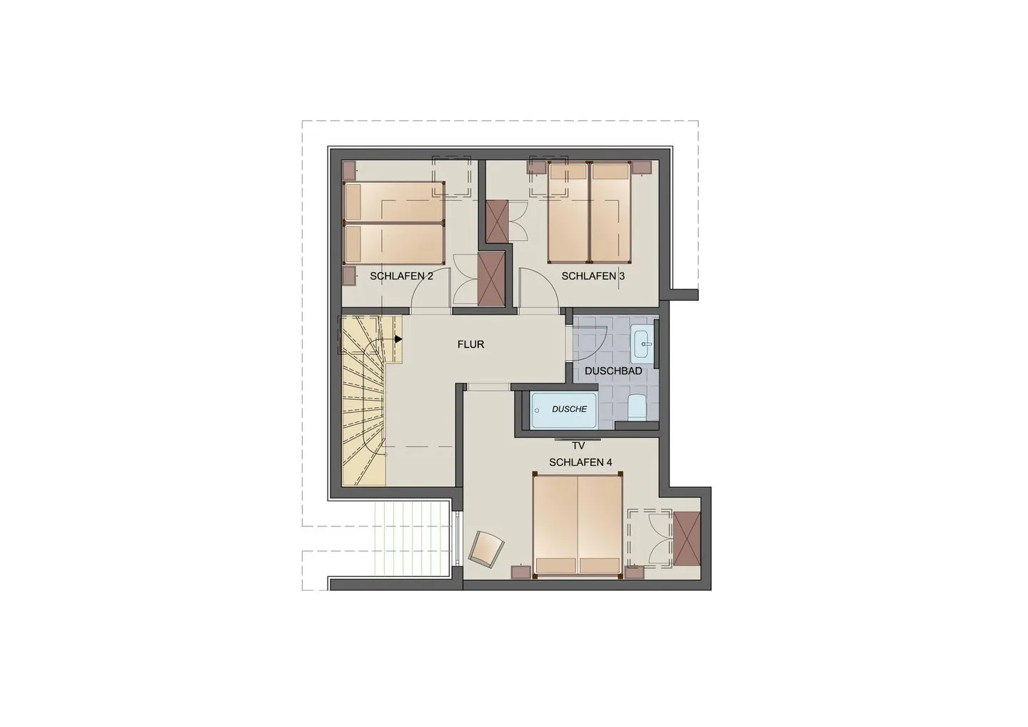 Typ C2 Lodge - Spreckelsville Pelzerhaken - Grundriss