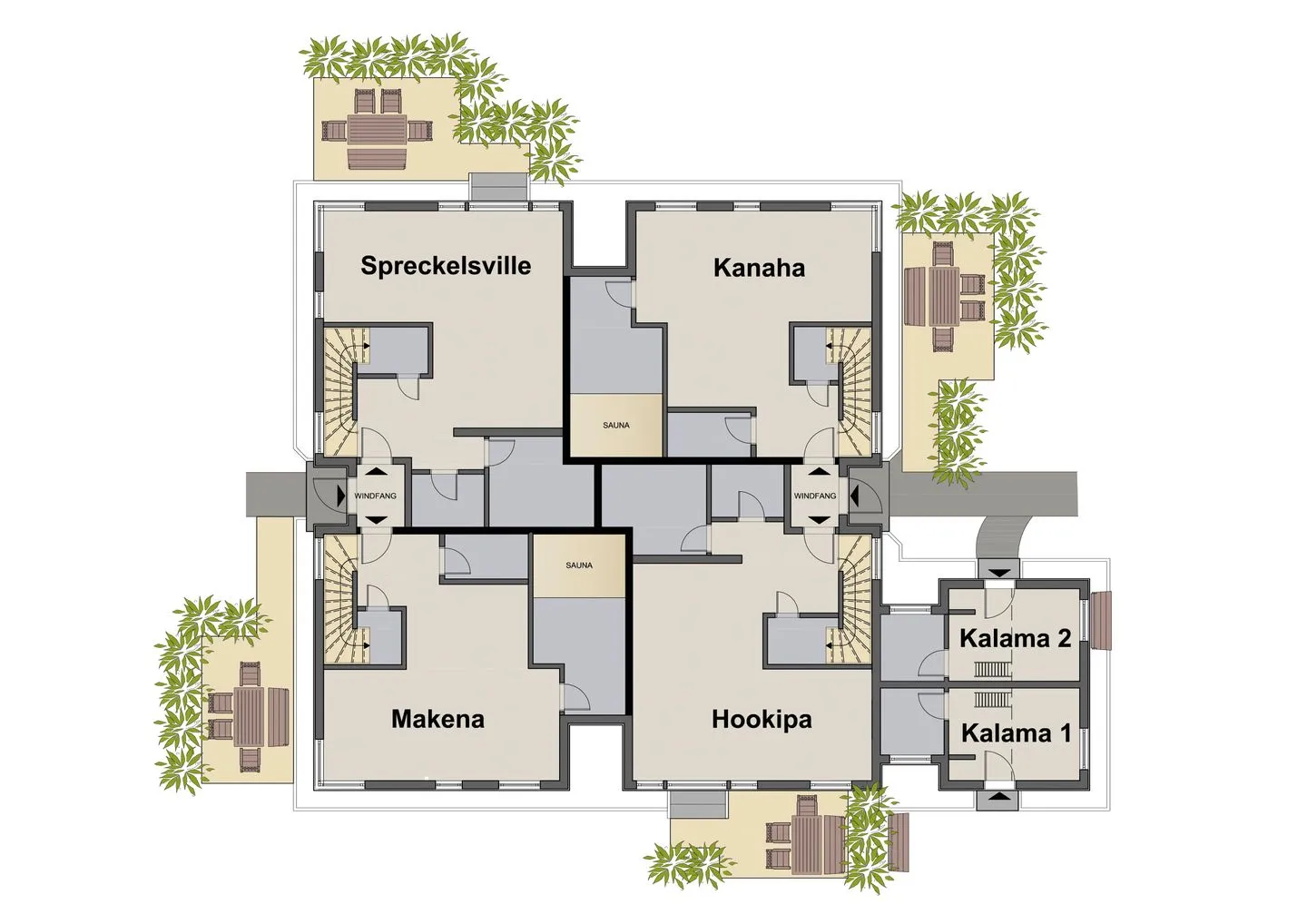 Typ C2 Lodge - Spreckelsville Pelzerhaken - Grundriss