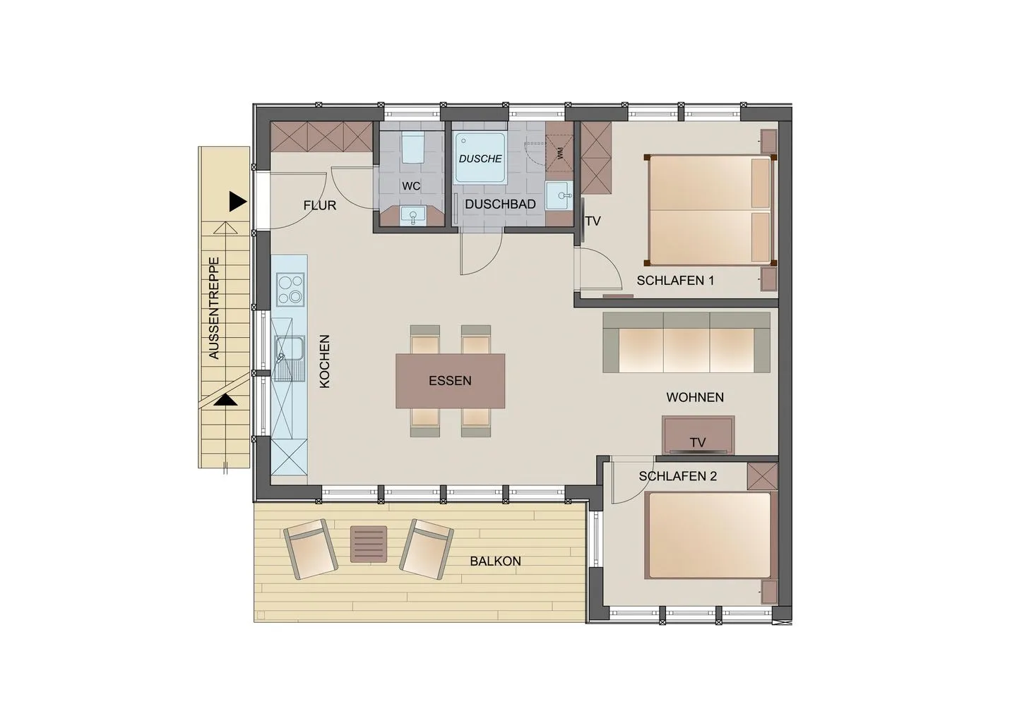 Typ D1 Ferienwohnung - Kelii Pelzerhaken -