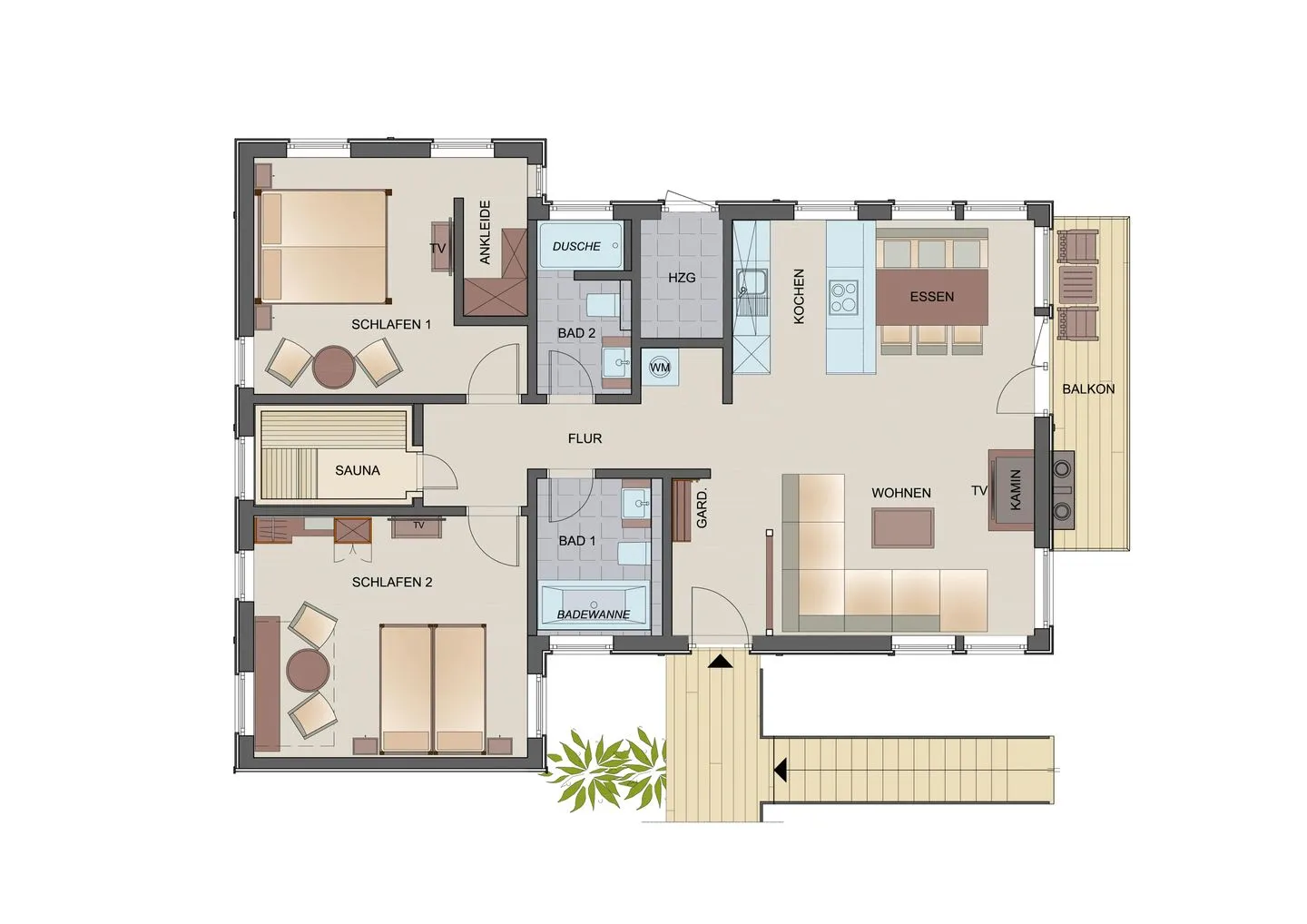Typ D2 Ferienwohnung - Diamond Head Pelzerhaken -