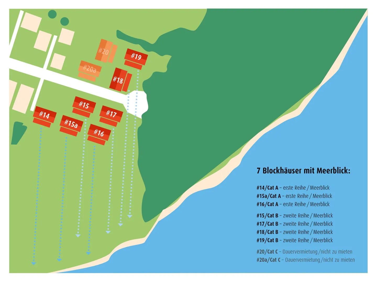 Blockhaus Christoph Columbus - Meerblick Sassnitz - Vogelperspektive