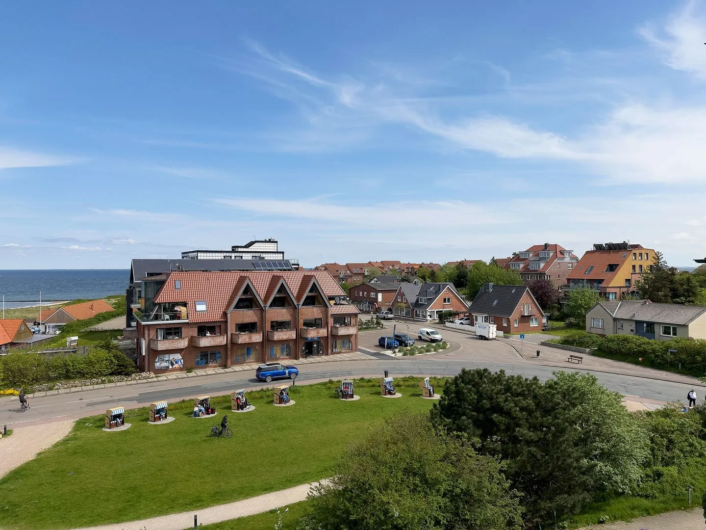 Haus Nordenlicht Ferienwohnung "Kiek-an" Wittdün auf Amrum - Meerblick vom Balkon der Ferienwohnung Anneliese in Wittdün auf Amrum