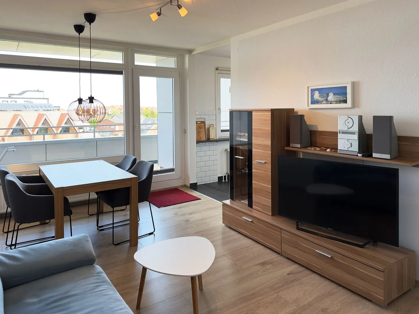 Haus Nordenlicht Ferienwohnung "Kiek-an" Wittdün auf Amrum - Wohnzimmer der Ferienwohnung Anneliese in Wittdün auf Amrum