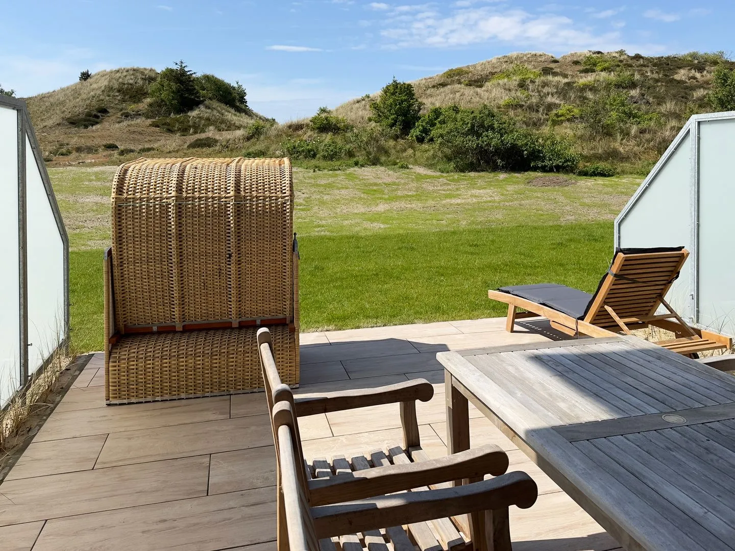 Haus Dünenperle Ferienwohnung "Dünengras" Wittdün auf Amrum - Gartenblick