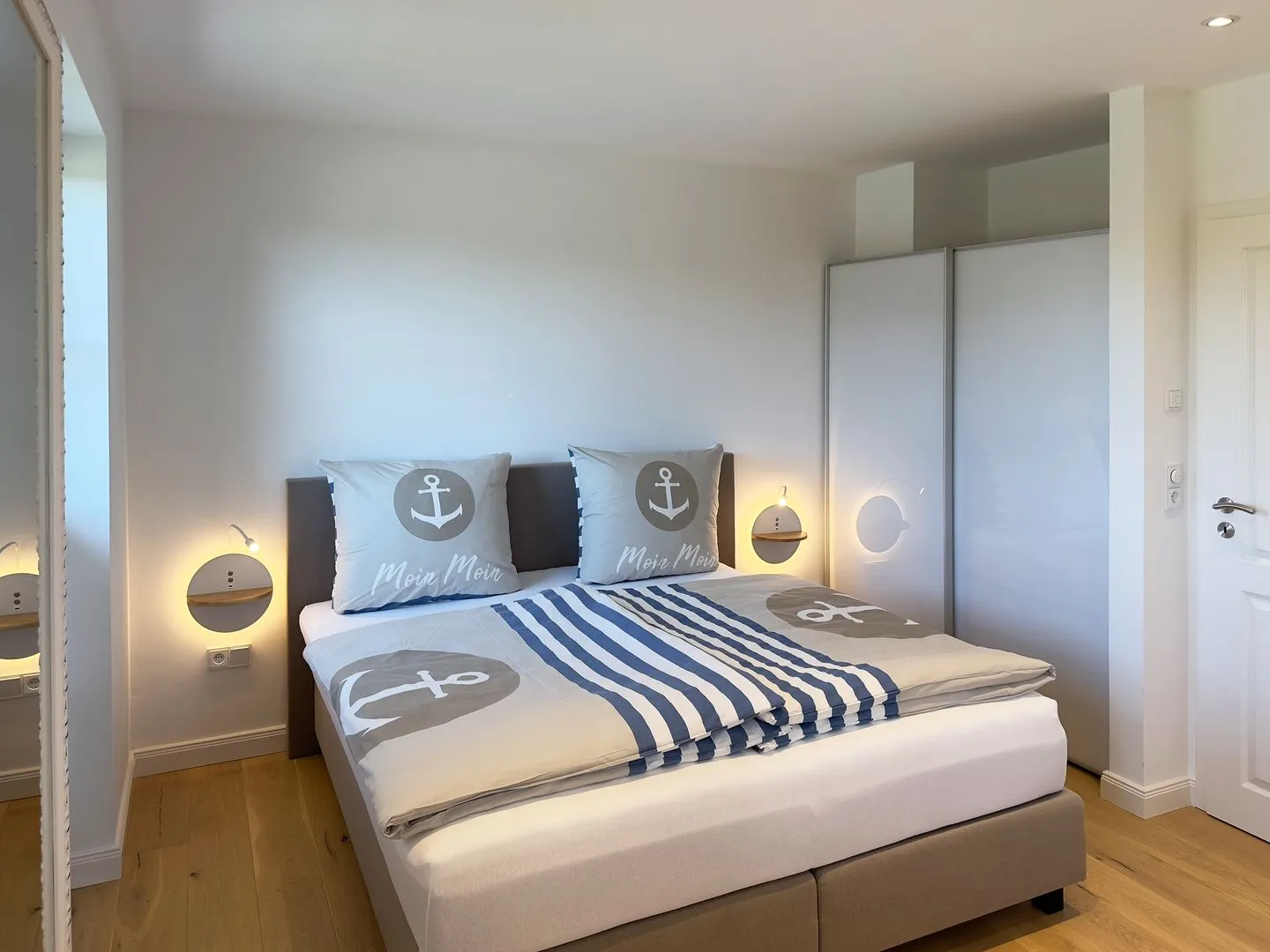 Haus Dünenperle Ferienwohnung "Dünengras" Wittdün auf Amrum - Schlafzimmer