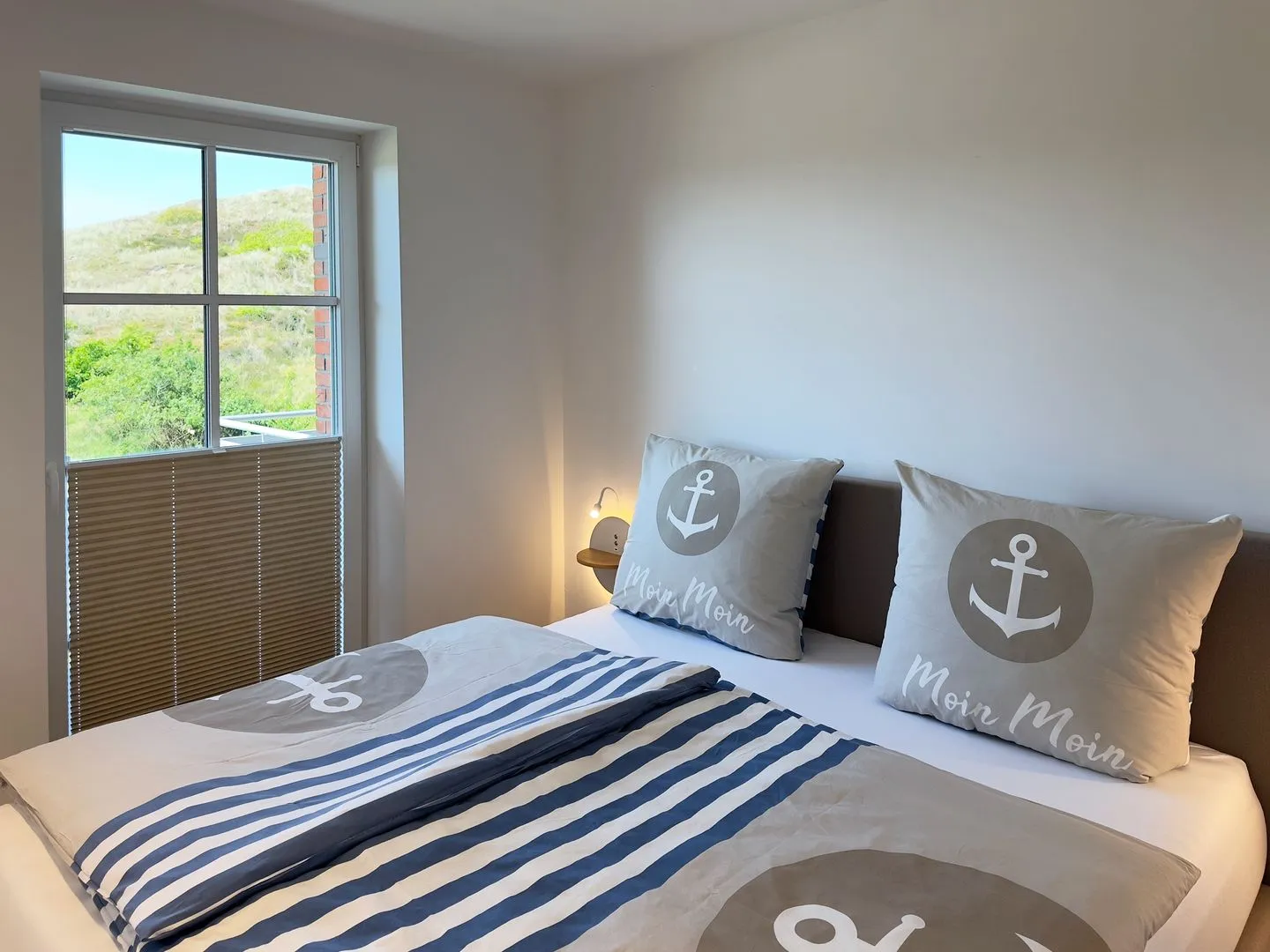 Haus Dünenperle Ferienwohnung "Dünengras" Wittdün auf Amrum - Schlafzimmer