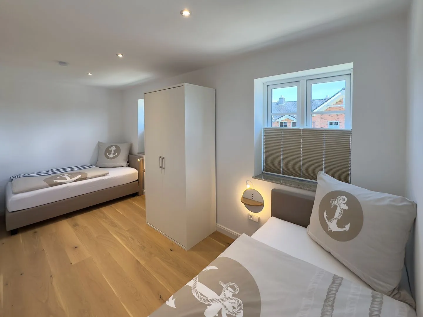 Haus Dünenperle Ferienwohnung "Dünengras" Wittdün auf Amrum - Schlafzimmer