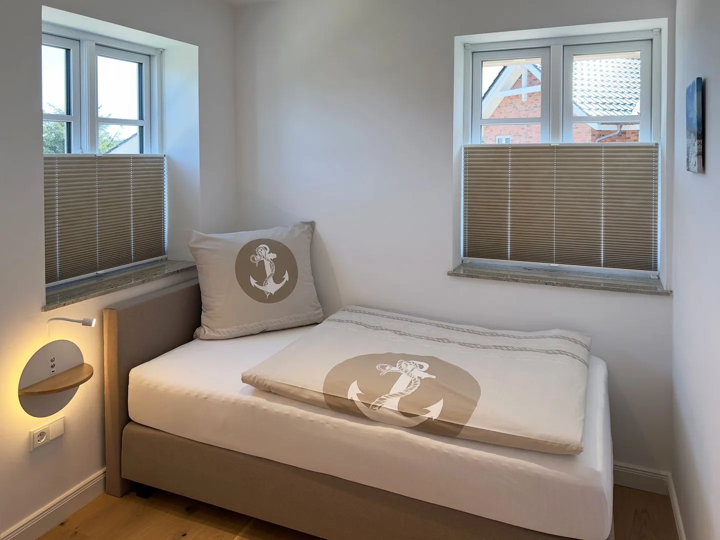 Haus Dünenperle Ferienwohnung "Dünengras" Wittdün auf Amrum - Schlafzimmer