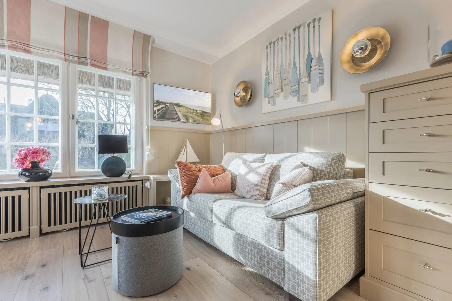 Pidder Lyng Schilfblatt, Whg 2 Keitum - Wohnzimmer