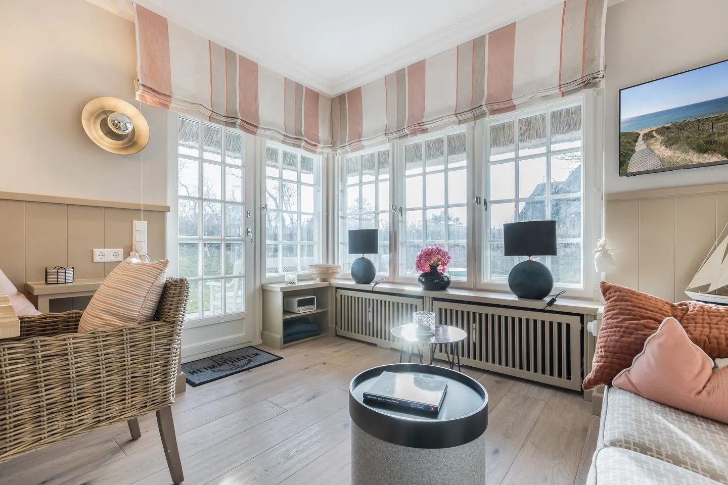 Pidder Lyng Schilfblatt, Whg 2 Keitum - Wohnzimmer