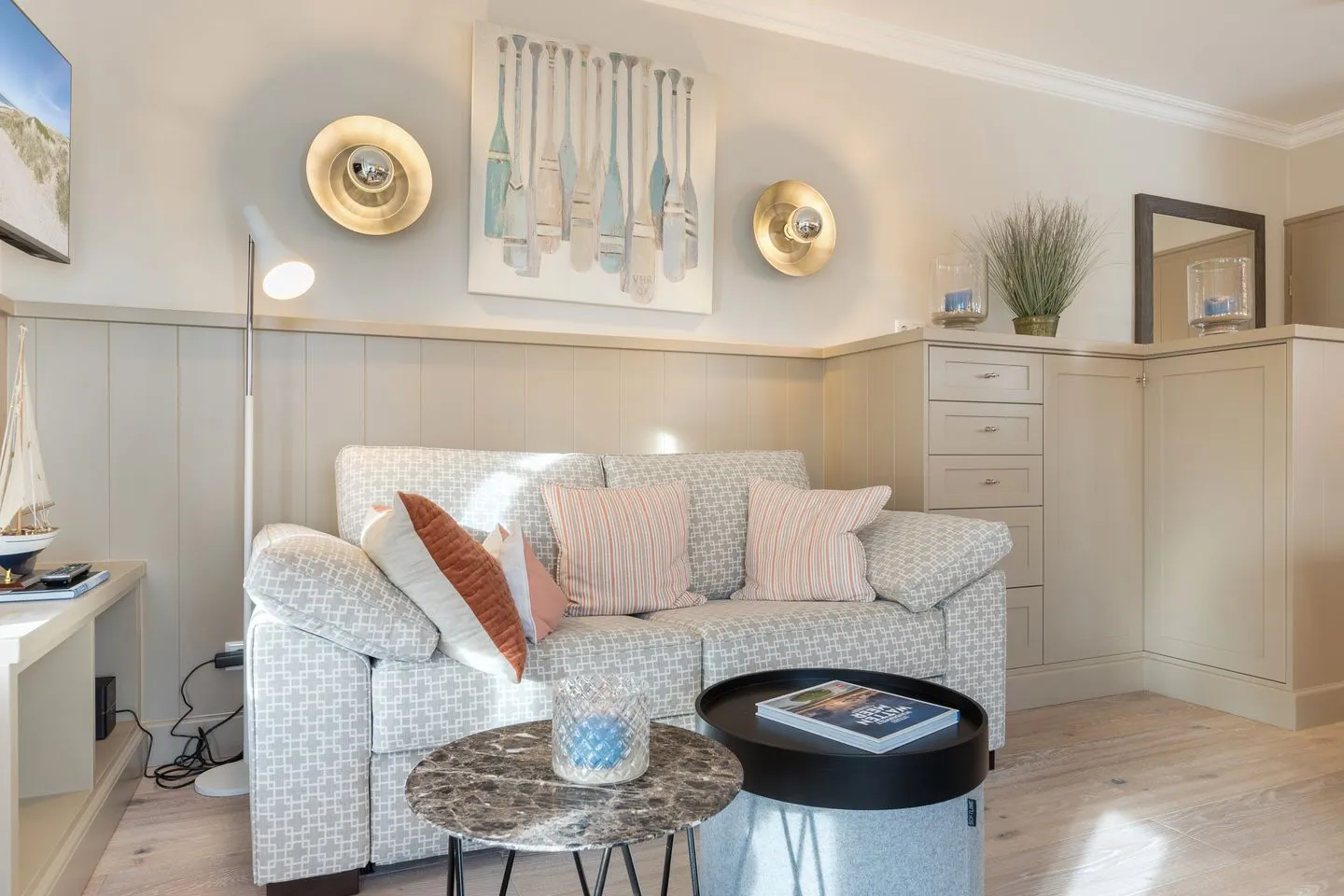 Pidder Lyng Schilfblatt, Whg 2 Keitum - Wohnzimmer