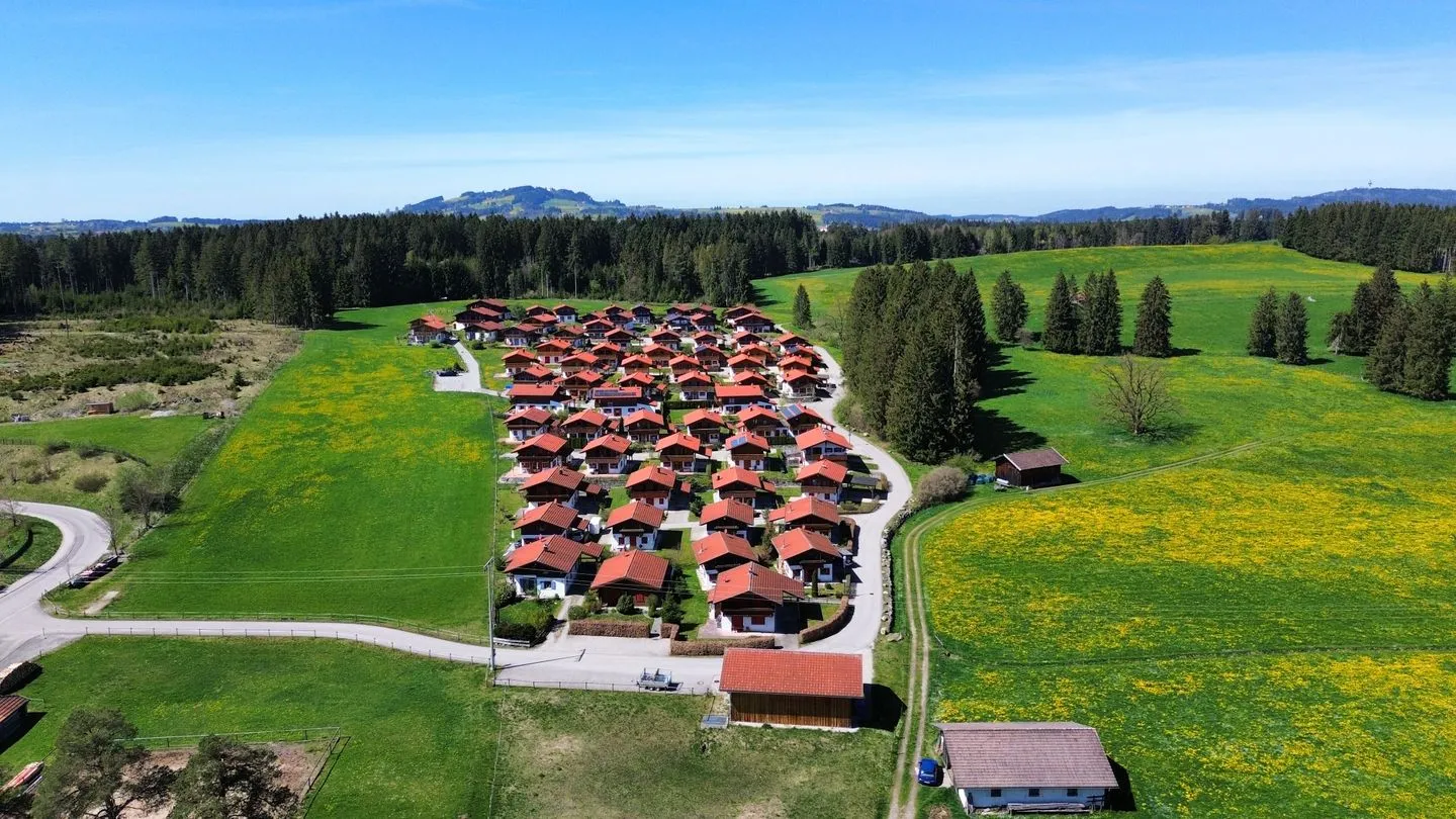 Bunte Kuh - Feriendorf Via Claudia Haus 52 Lechbruck am See - Landschaft
