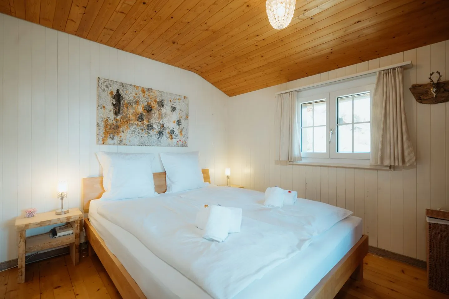 Apartment im Chalet zum Rad Amden - Bedroom