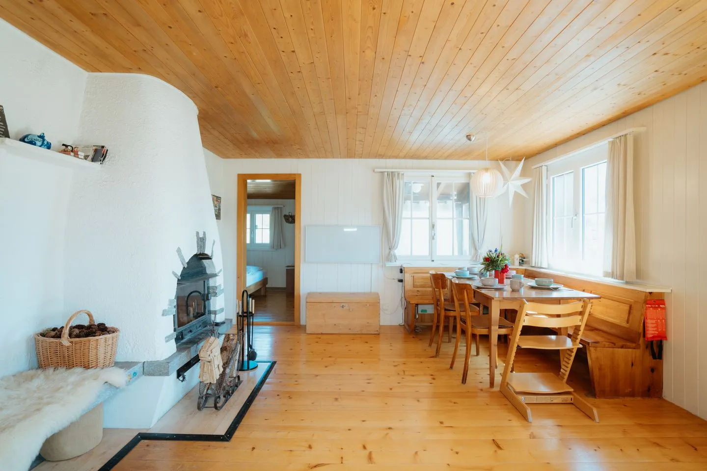 Apartment im Chalet zum Rad Amden - Living room