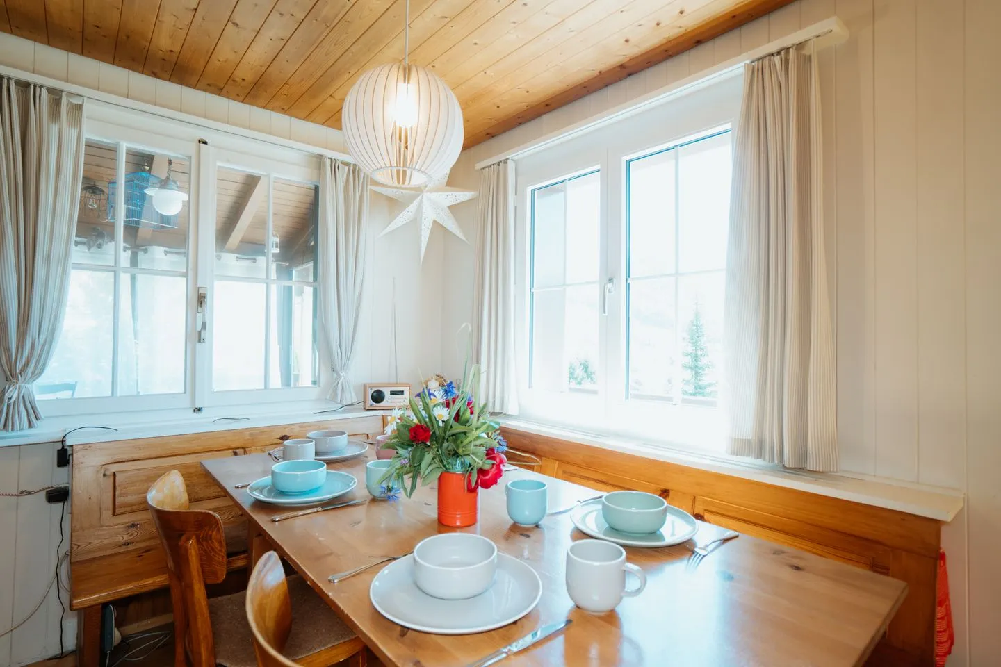 Apartment im Chalet zum Rad Amden - Living room