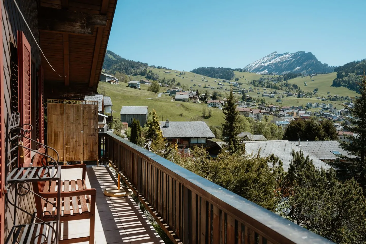 Apartment im Chalet zum Rad Amden - Balcony