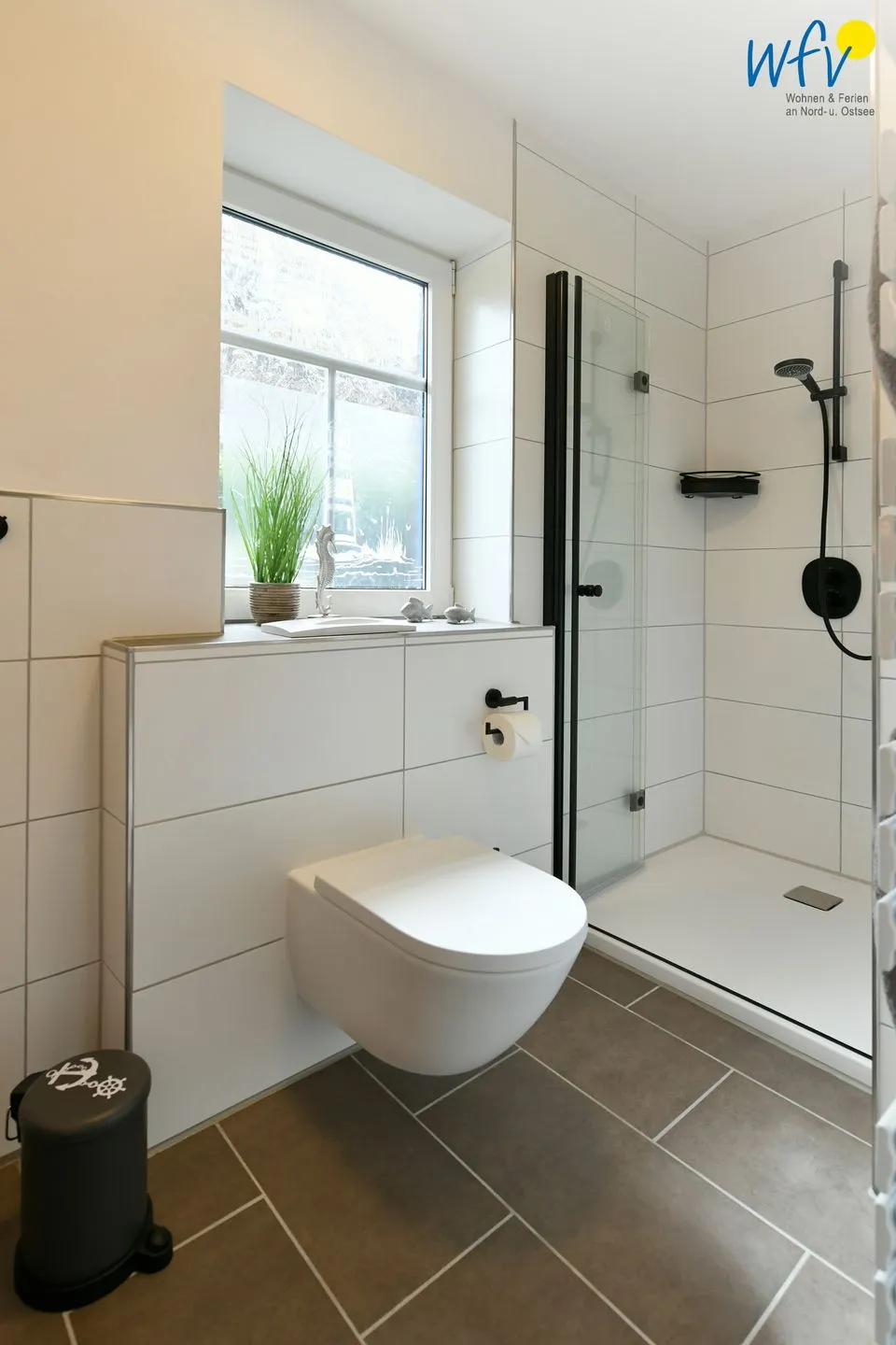 Speicherhaus Ferienwohnung ,,Deichnest'' Wangerooge - Badezimmer
