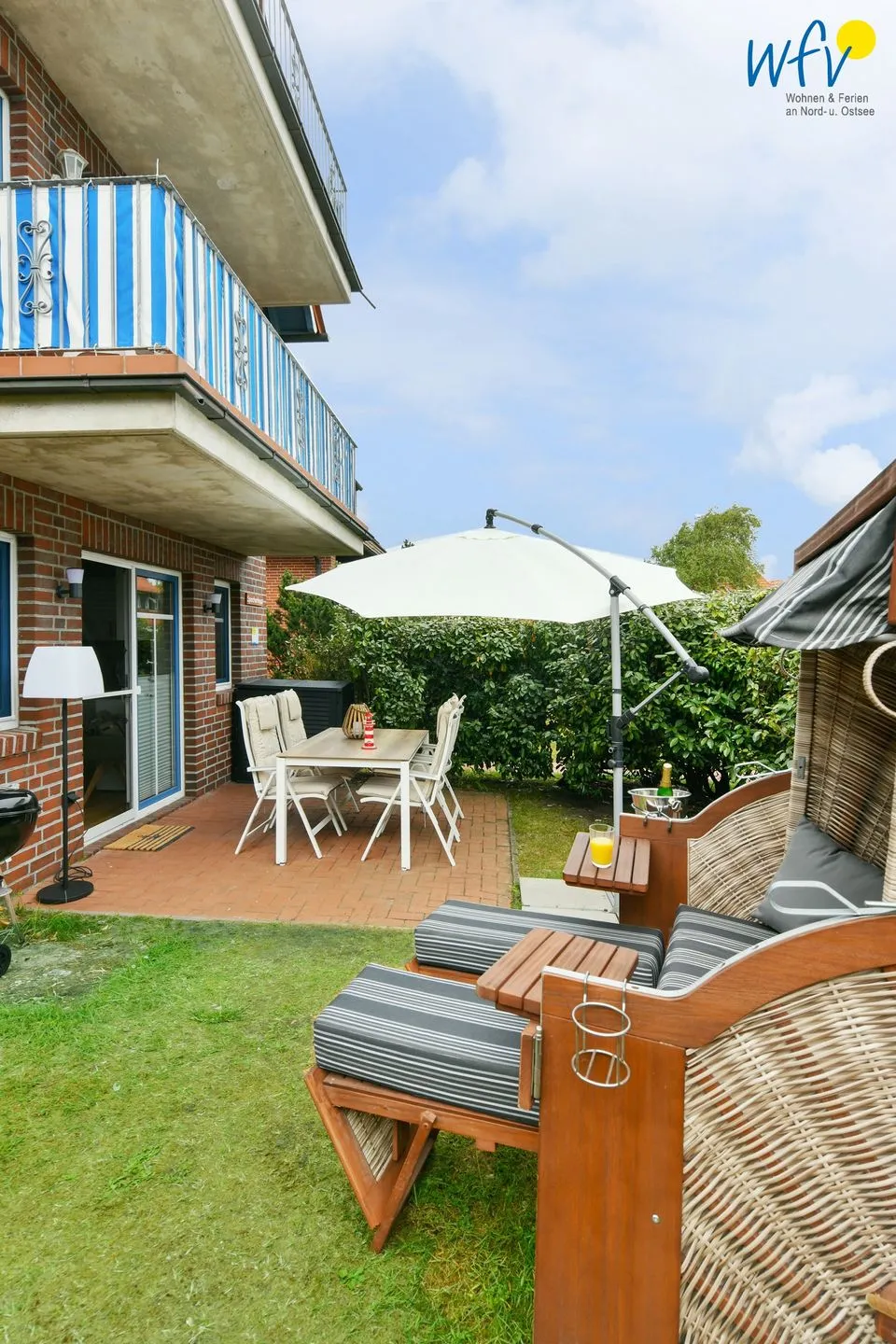 Speicherhaus Ferienwohnung ,,Deichnest'' Wangerooge - Garten