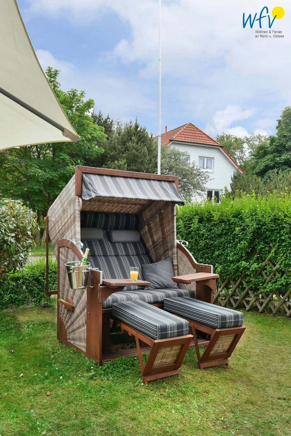 Speicherhaus Ferienwohnung ,,Deichnest'' Wangerooge - Garten