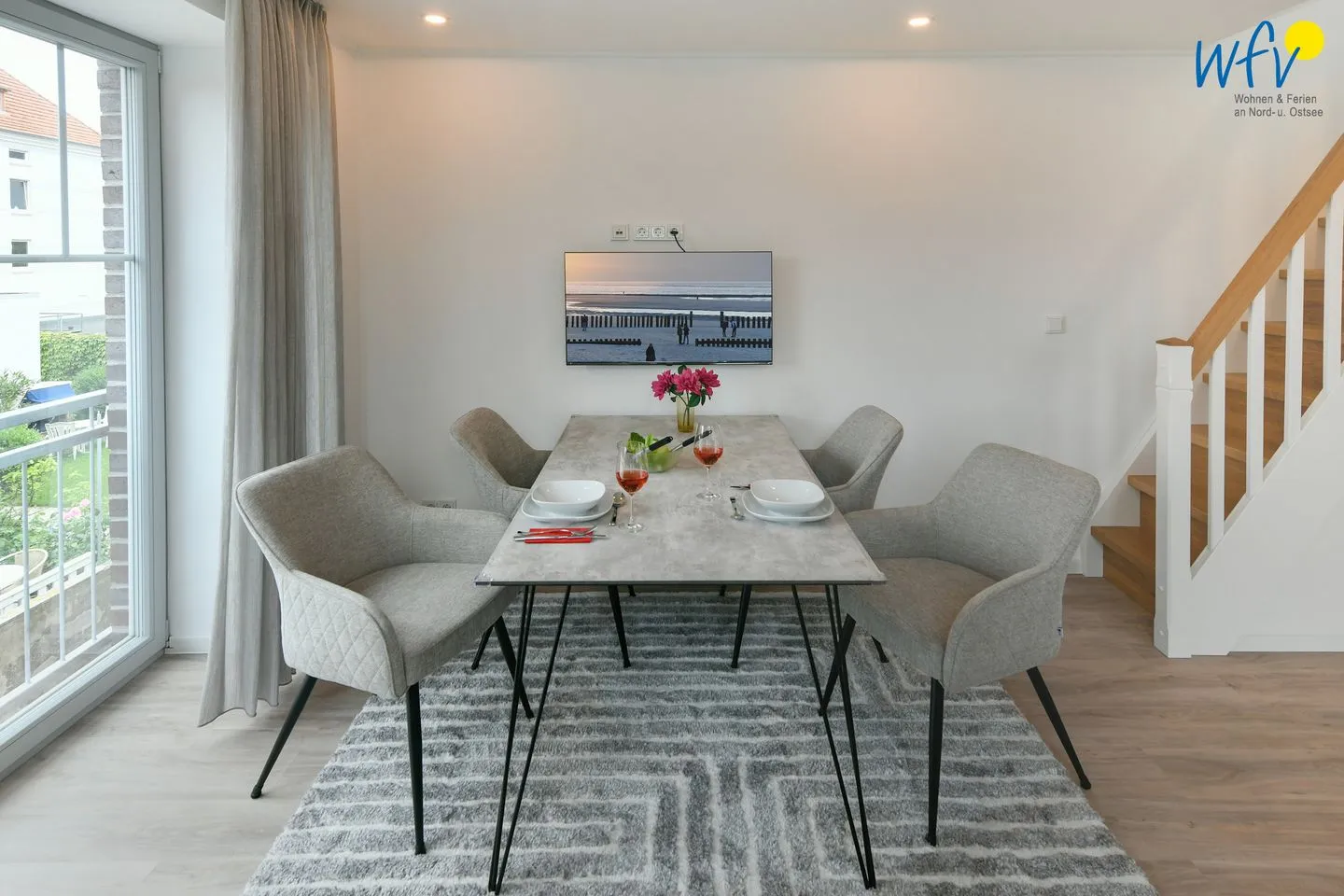 Haus Christa Ferienwohnung 4 Wangerooge - Essbereich