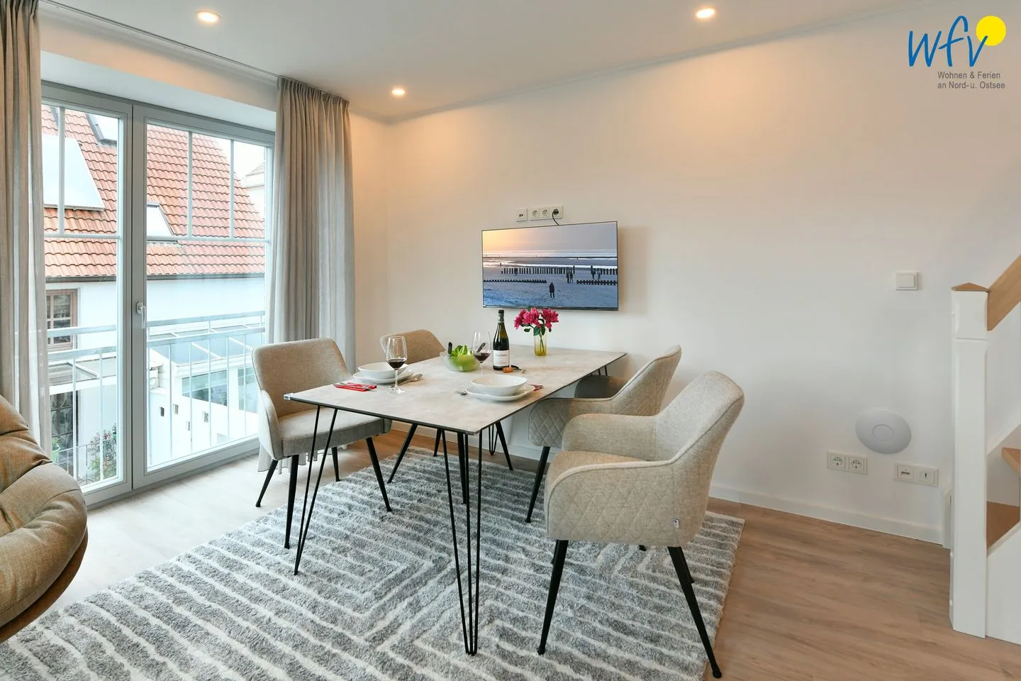 Haus Christa Ferienwohnung 4 Wangerooge - Essbereich