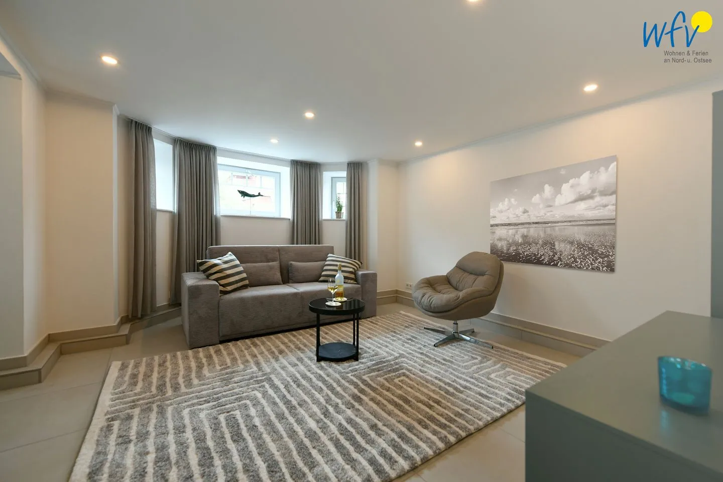 Haus Christa Ferienwohnung 1 Wangerooge - Wohnzimmer