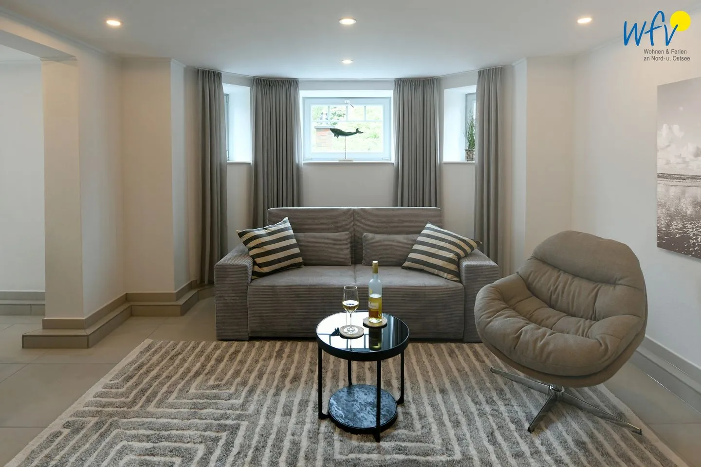 Haus Christa Ferienwohnung 1 Wangerooge - Wohnzimmer