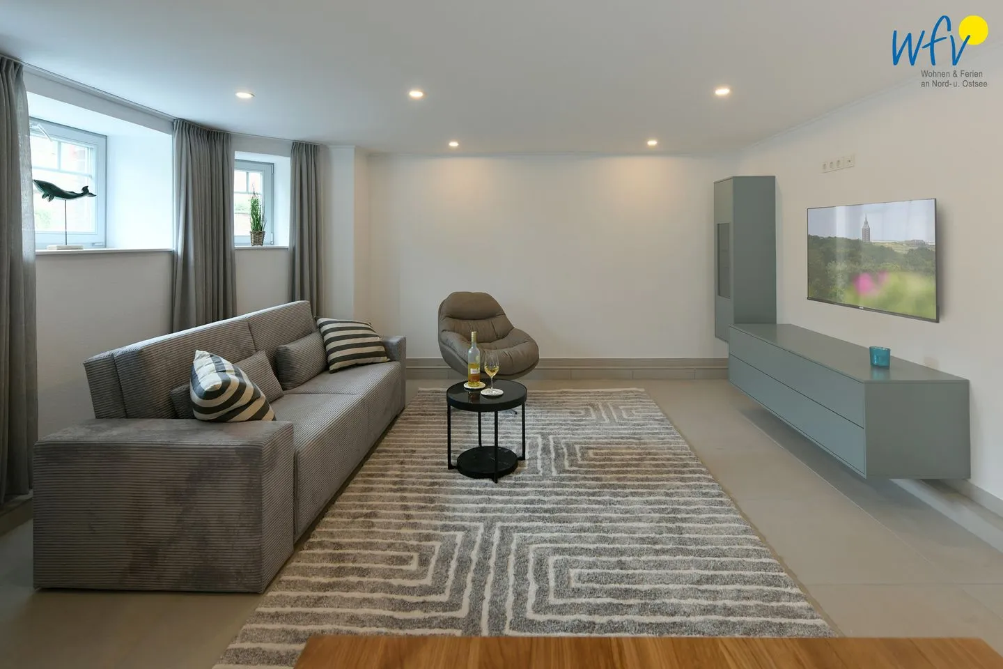 Haus Christa Ferienwohnung 1 Wangerooge - Wohnzimmer