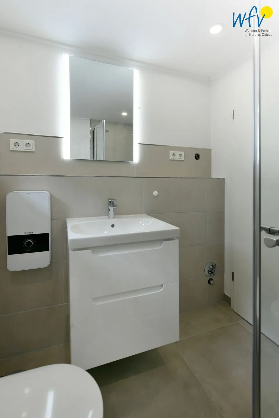 Haus Christa Ferienwohnung 1 Wangerooge - Badezimmer