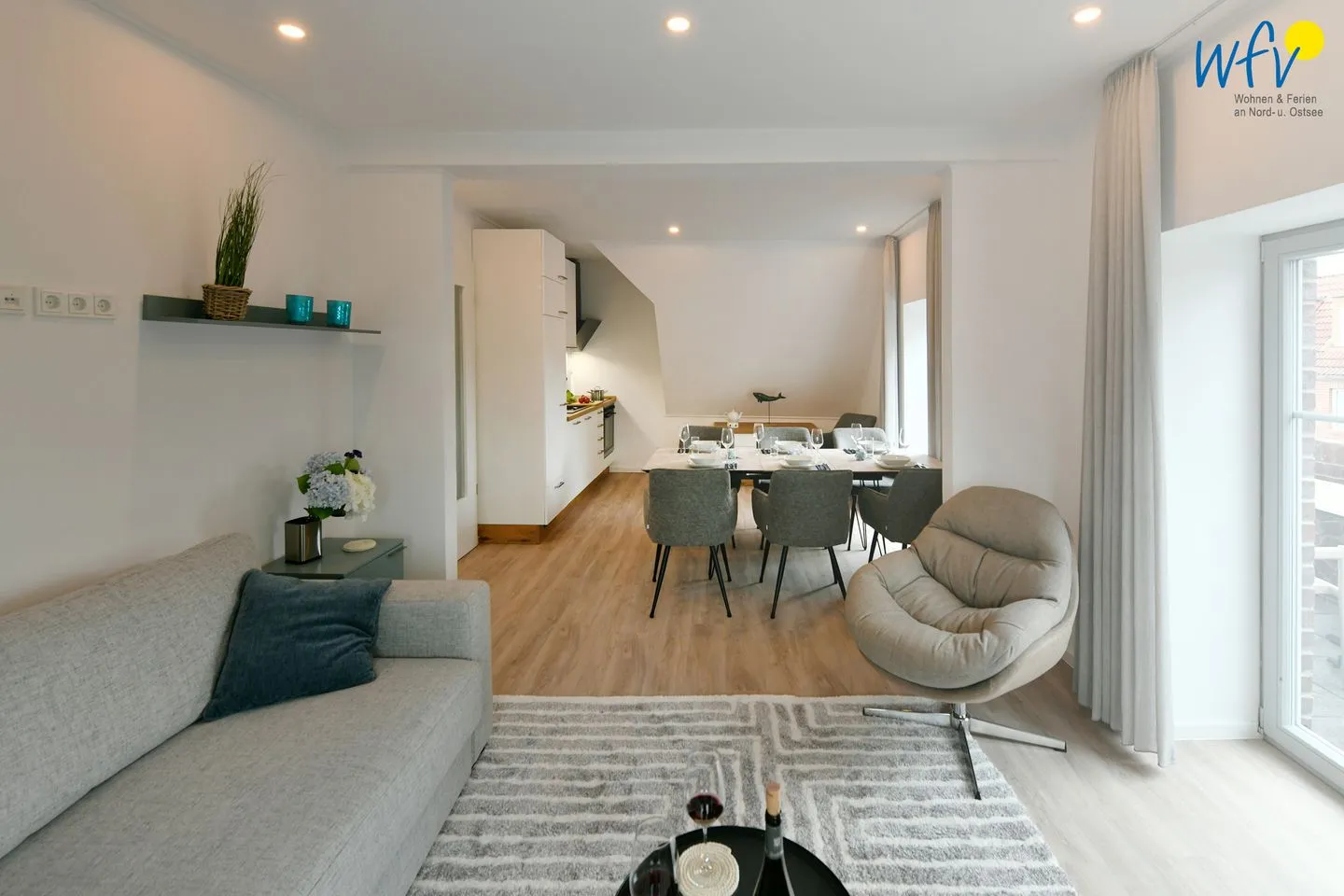 Haus Christa Ferienwohnung 6 Wangerooge - Wohnzimmer