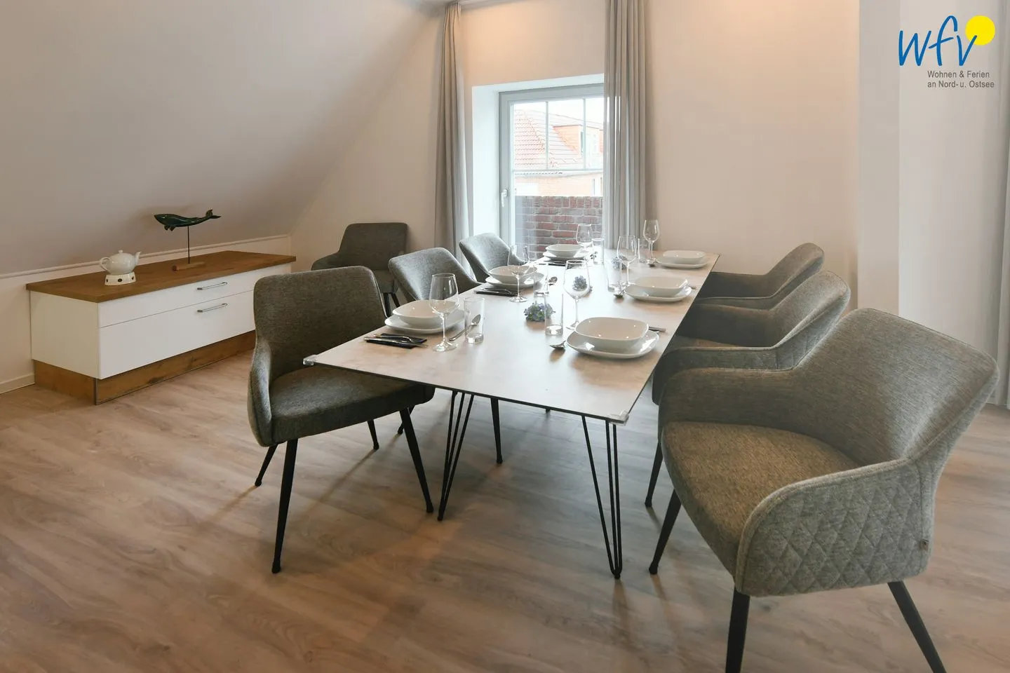 Haus Christa Ferienwohnung 6 Wangerooge - Essbereich