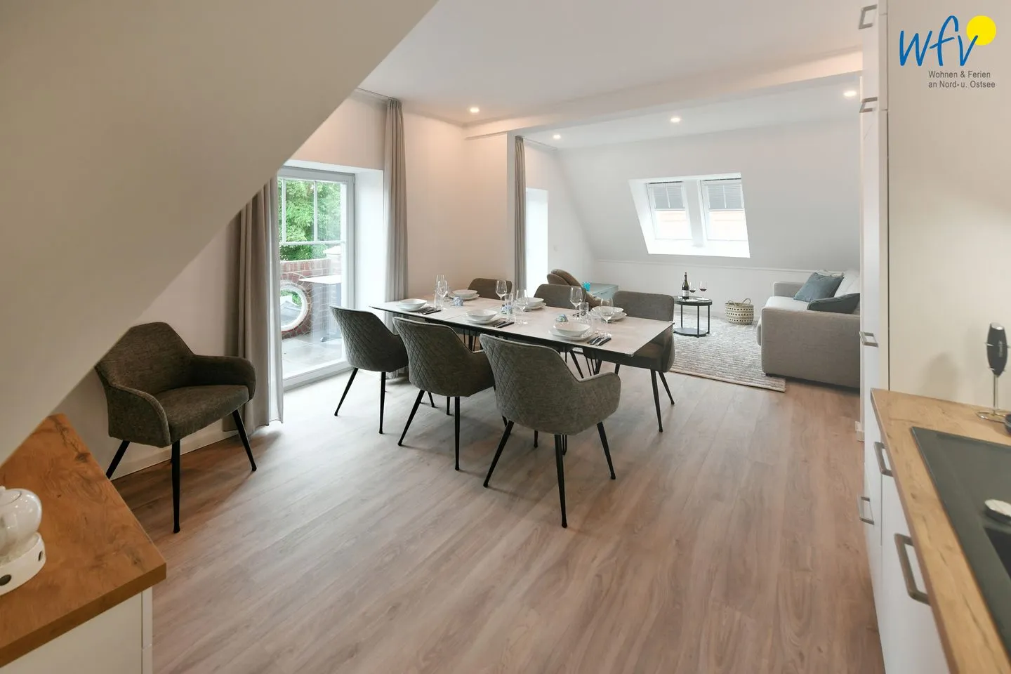 Haus Christa Ferienwohnung 6 Wangerooge - Essbereich