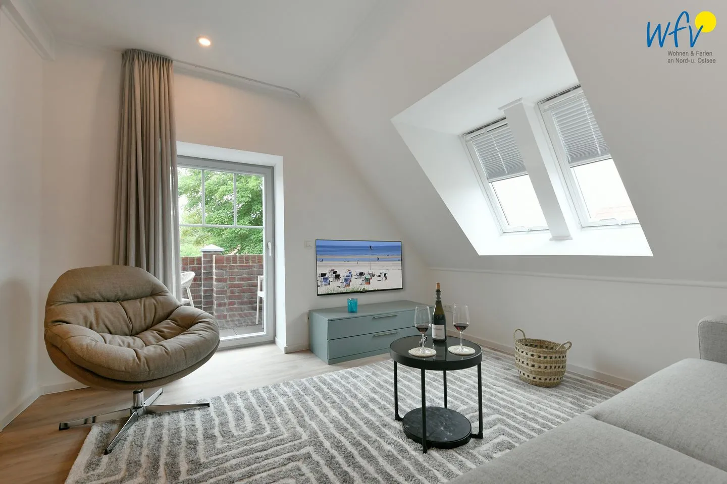 Haus Christa Ferienwohnung 6 Wangerooge - Wohnzimmer