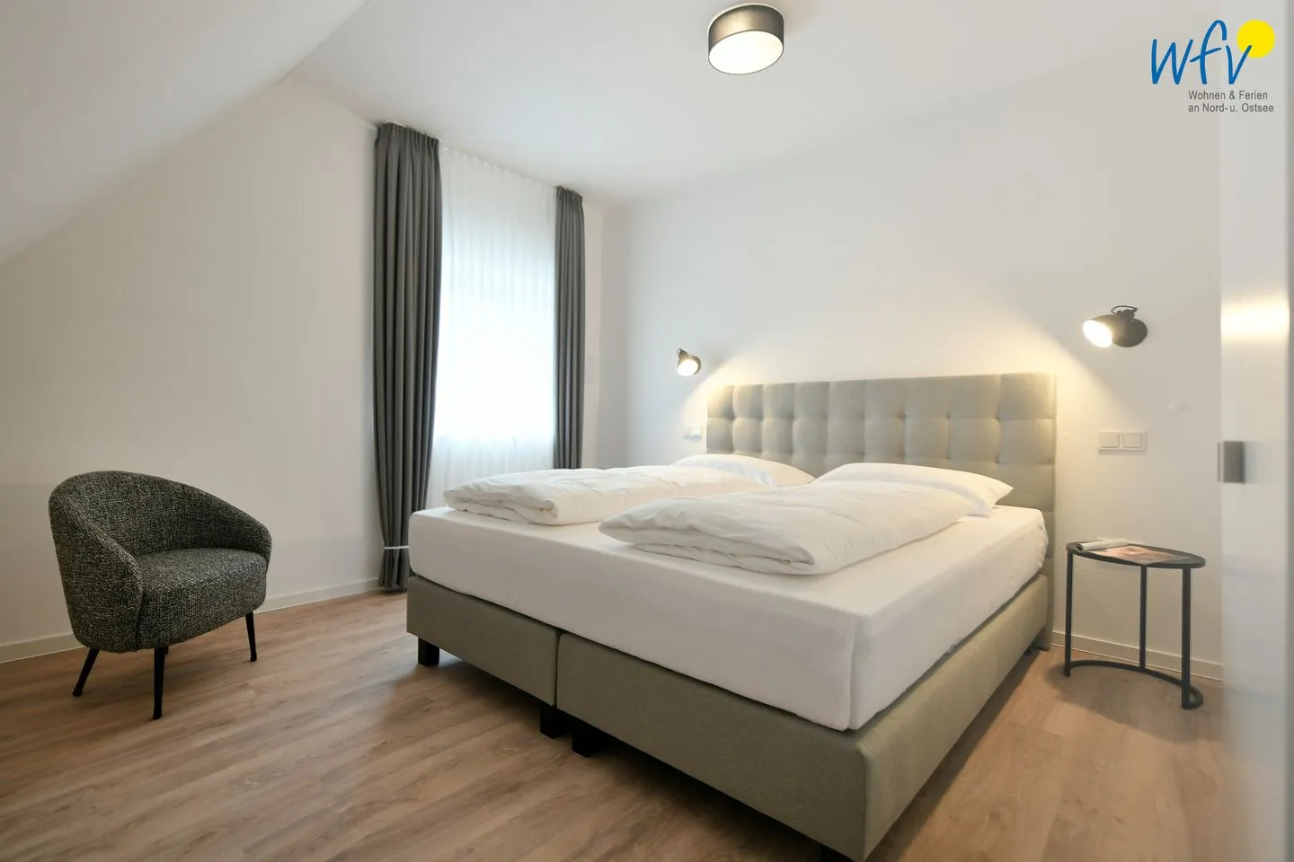 Haus Christa Ferienwohnung 6 Wangerooge - Schlafzimmer