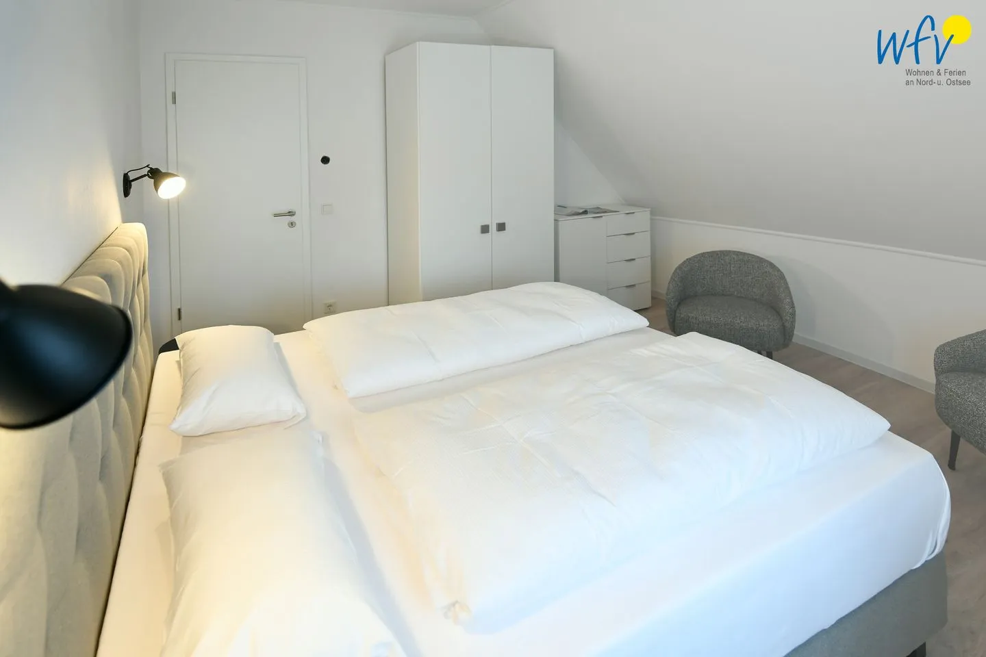 Haus Christa Ferienwohnung 6 Wangerooge - Schlafzimmer