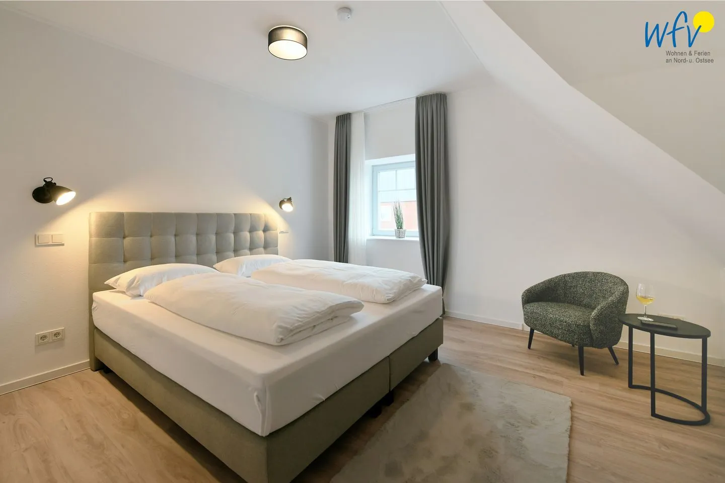 Haus Christa Ferienwohnung 6 Wangerooge - Schlafzimmer