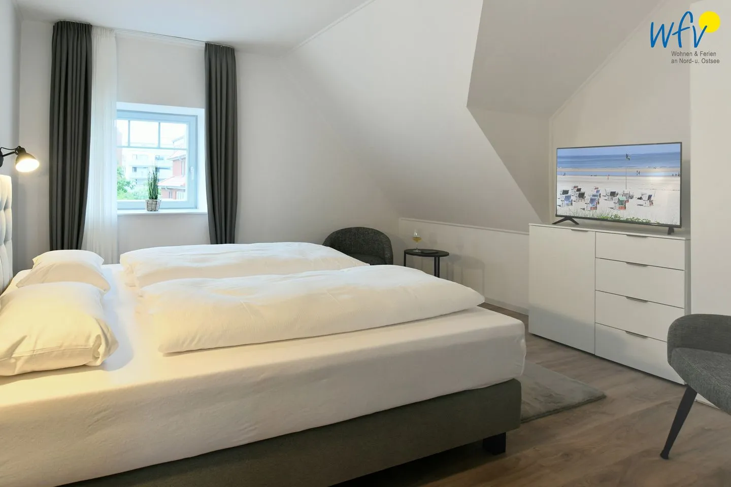 Haus Christa Ferienwohnung 6 Wangerooge - Schlafzimmer
