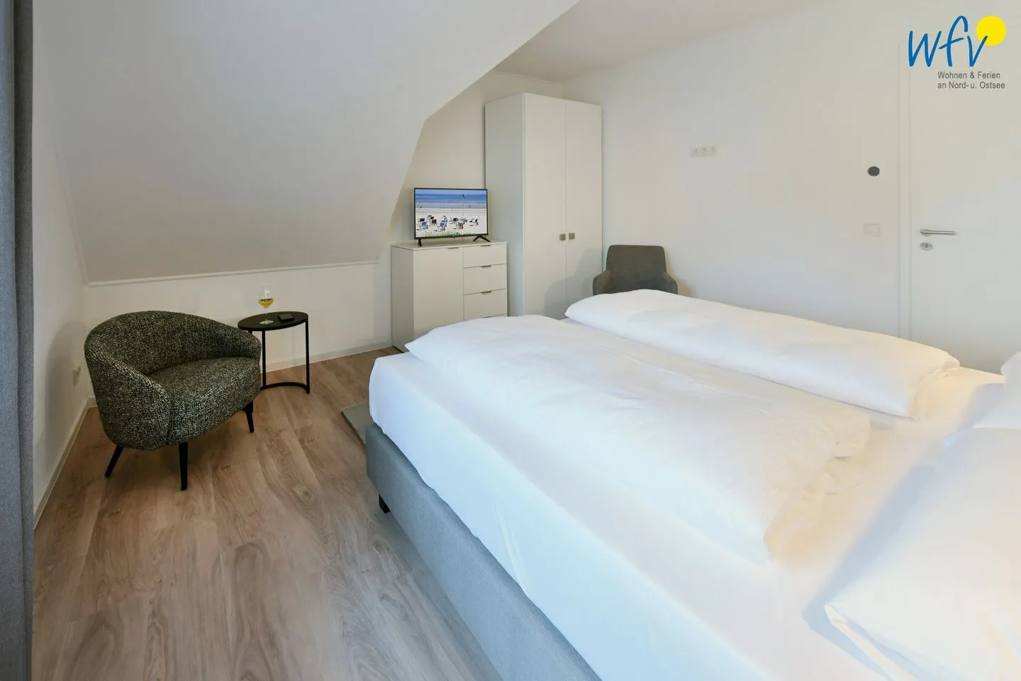 Haus Christa Ferienwohnung 6 Wangerooge - Schlafzimmer