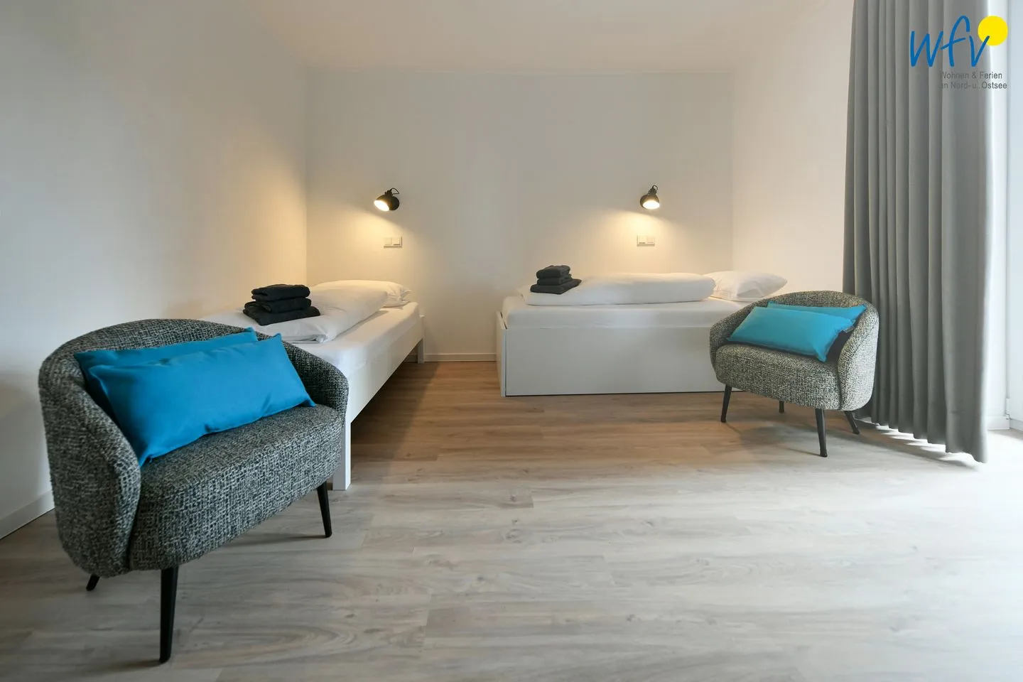 Haus Christa Ferienwohnung 3 Wangerooge - Schlafzimmer