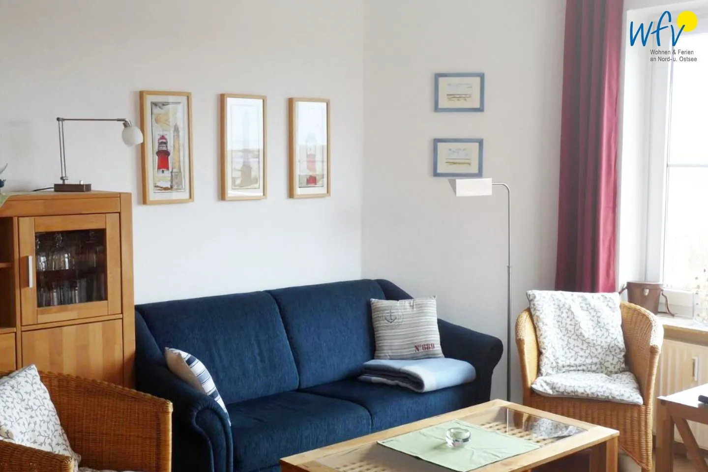 Haus Lagune am Wattenmeer Ferienwohnung 3 Wangerooge - Wohnzimmer