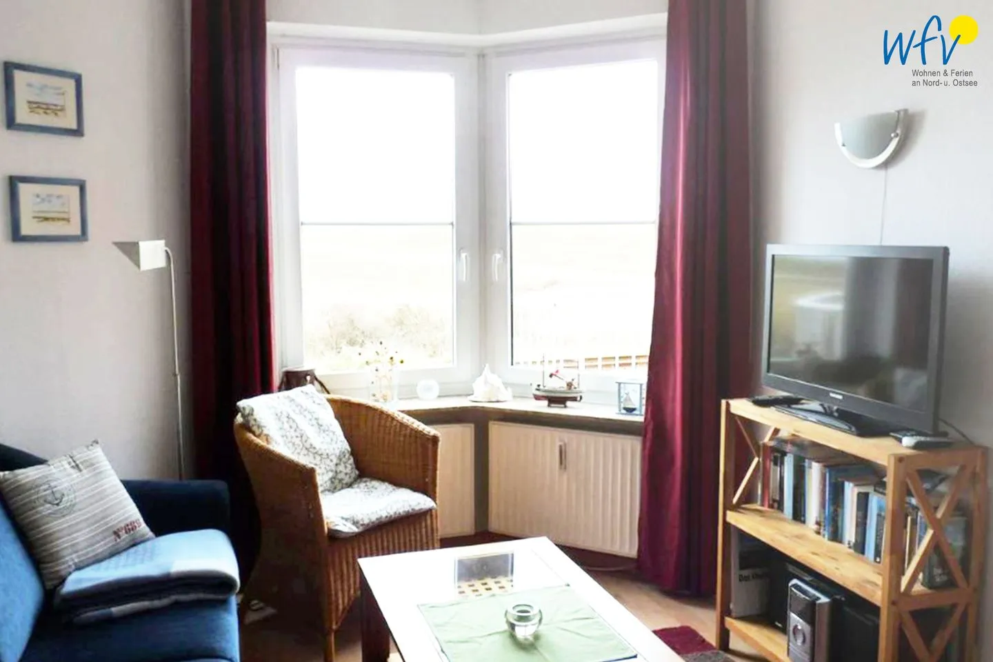 Haus Lagune am Wattenmeer Ferienwohnung 3 Wangerooge - Wohnzimmer