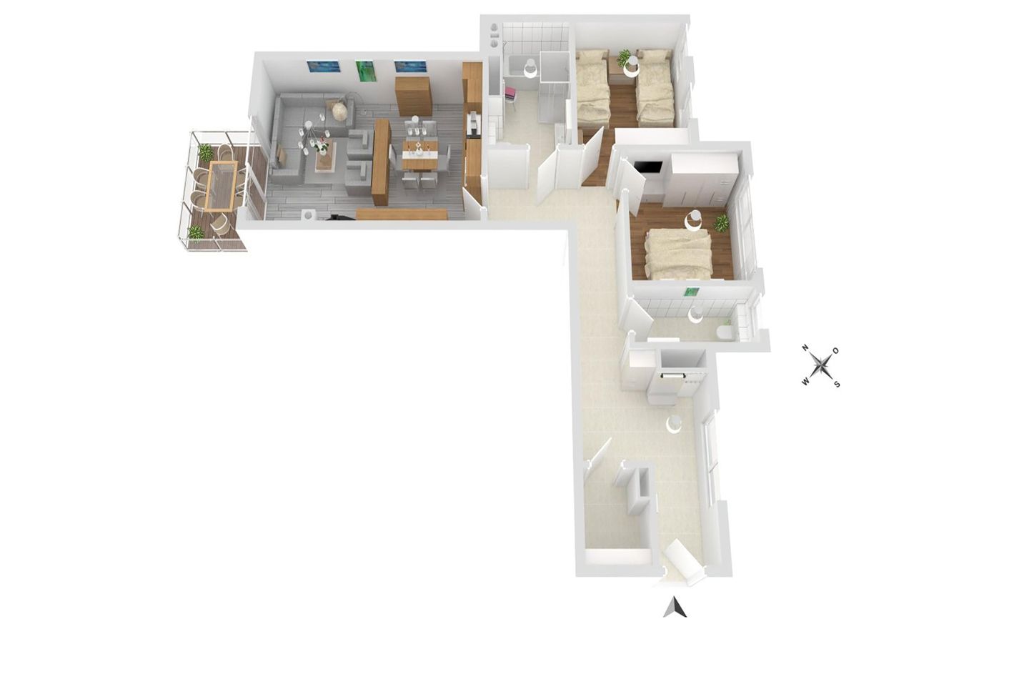 Hafenidylle Waren (Müritz) - Ferienwohnung Hafenidylle Grundriss